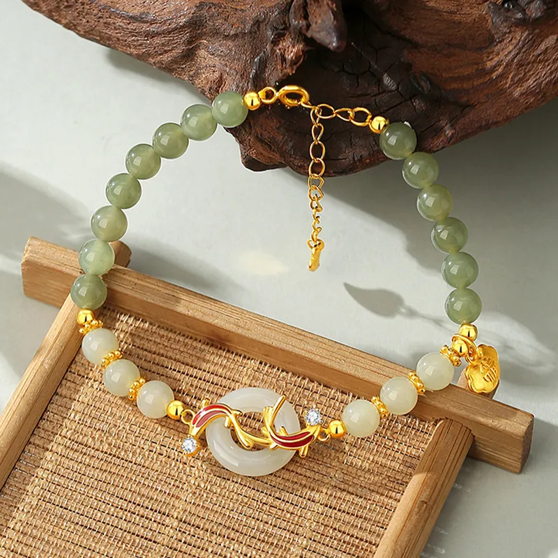 VANA Hetian Jade Pale Greenish White Jade Women's-2