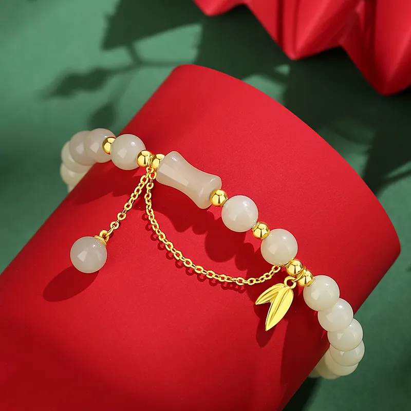 VANA Hetian Jade Bracelets Pale Greenish White Jade Women's-2