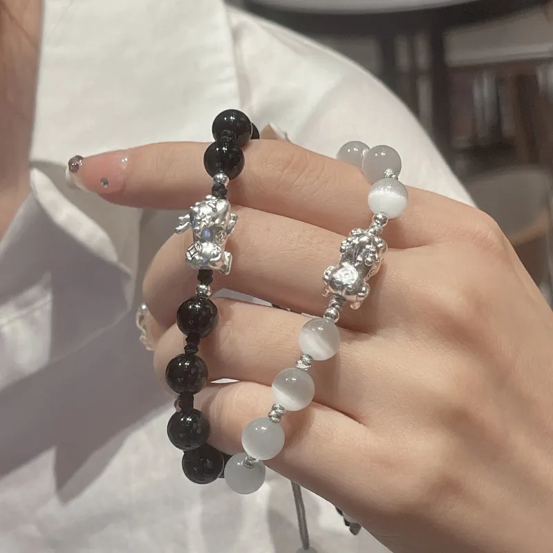 VANA Obsidian Jade Bracelets Unisex-11