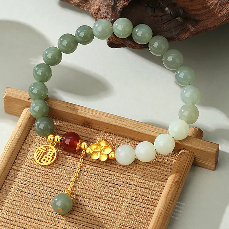 VANA Hetian Jade Pale Greenish White Jade Women's-3