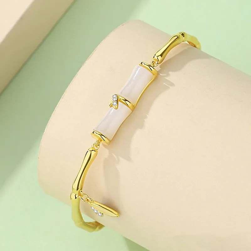 VANA Hetian Jade Bracelets Pale Greenish White Jade Women's-4