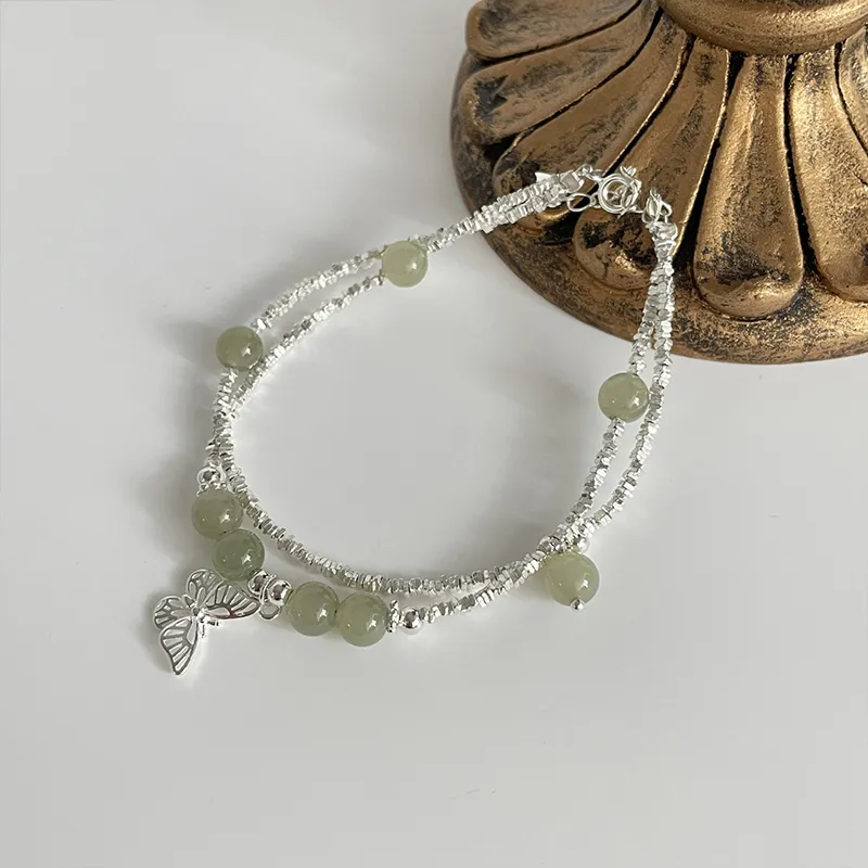 VANA Hetian Jade Bracelets Pale Greenish White Jade Women's-2