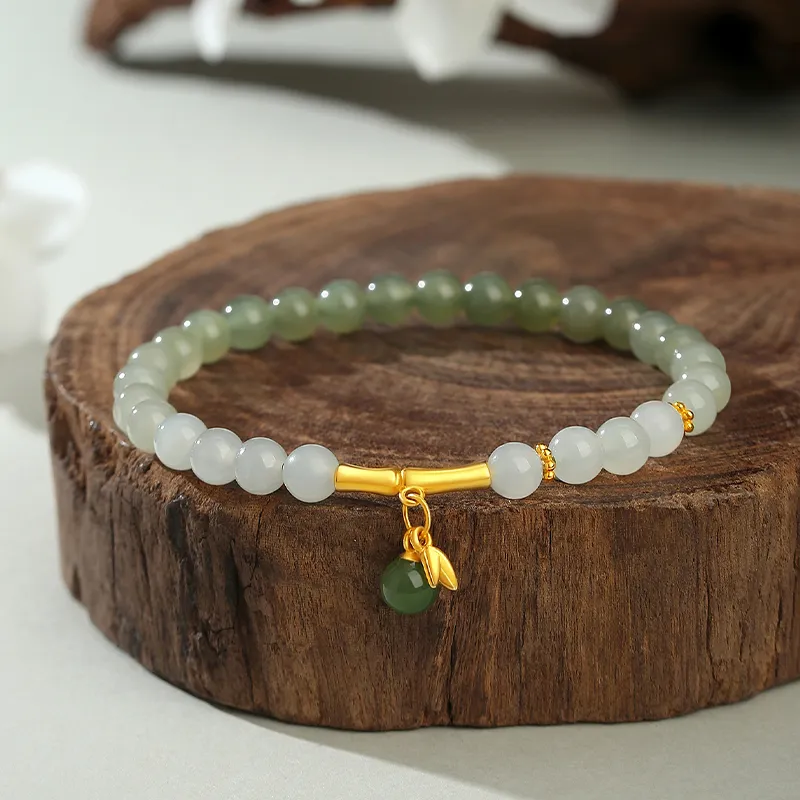VANA Hetian Jade Pale Greenish White Jade Women's-5