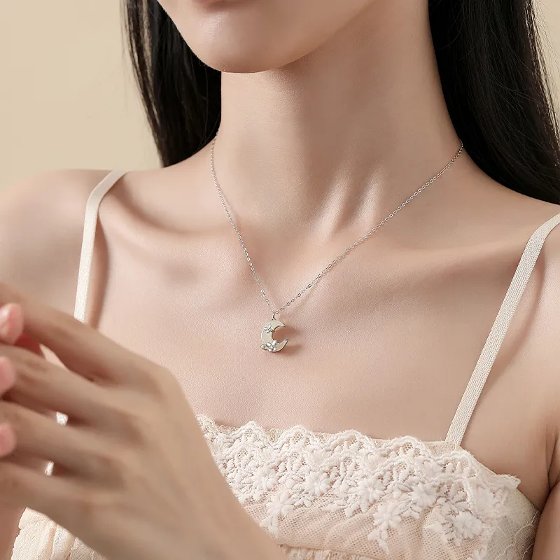 VANA Hetian Jade Necklaces Pale Greenish White Jade Women's-2