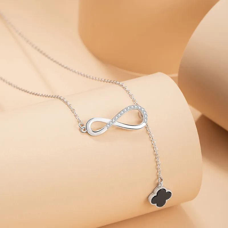 VANA S925 Silver Necklaces Women's Silver White-3