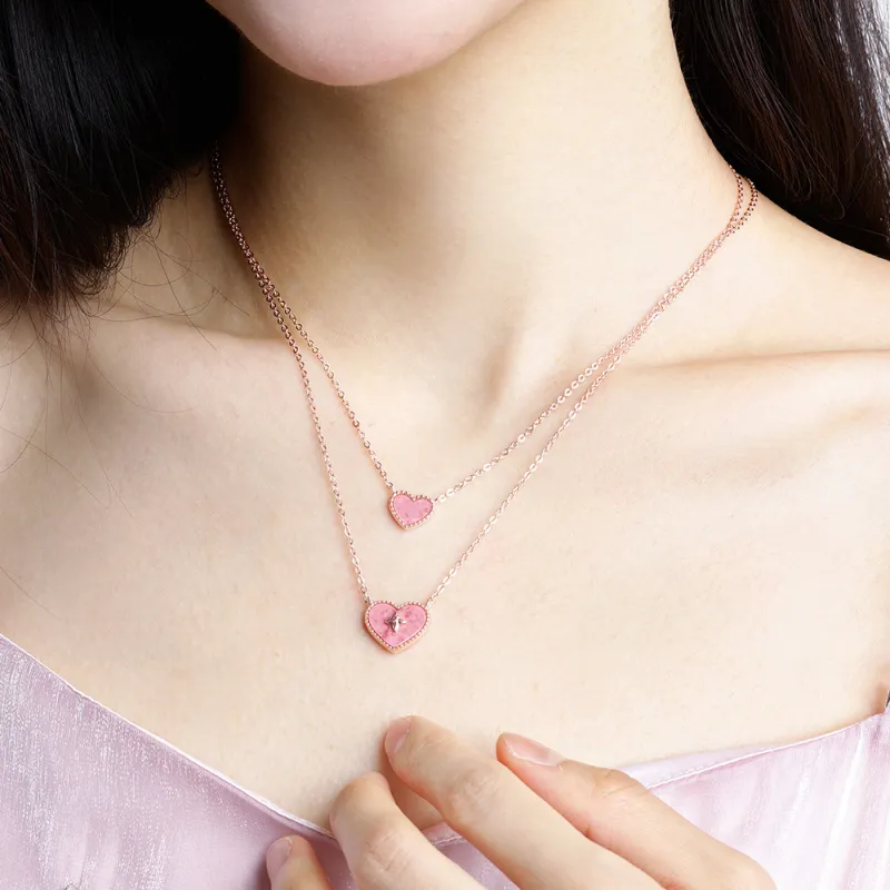 VIGG S925 Silver Necklaces Women's-14