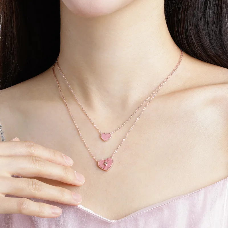 VIGG S925 Silver Necklaces Women's-4