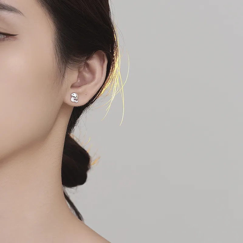VANA 990 Fine Silver Stud Earrings Women's-2