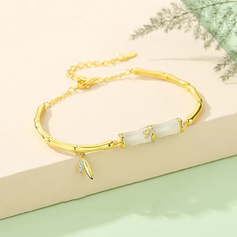 VANA Hetian Jade Bracelets Pale Greenish White Jade Women's-2