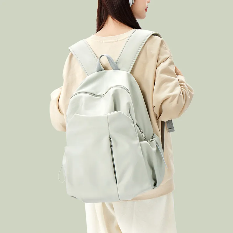 ROBERTA DI CAMERINO Fabric Backpack Large Size Women's Green/Pink/Ecru-2