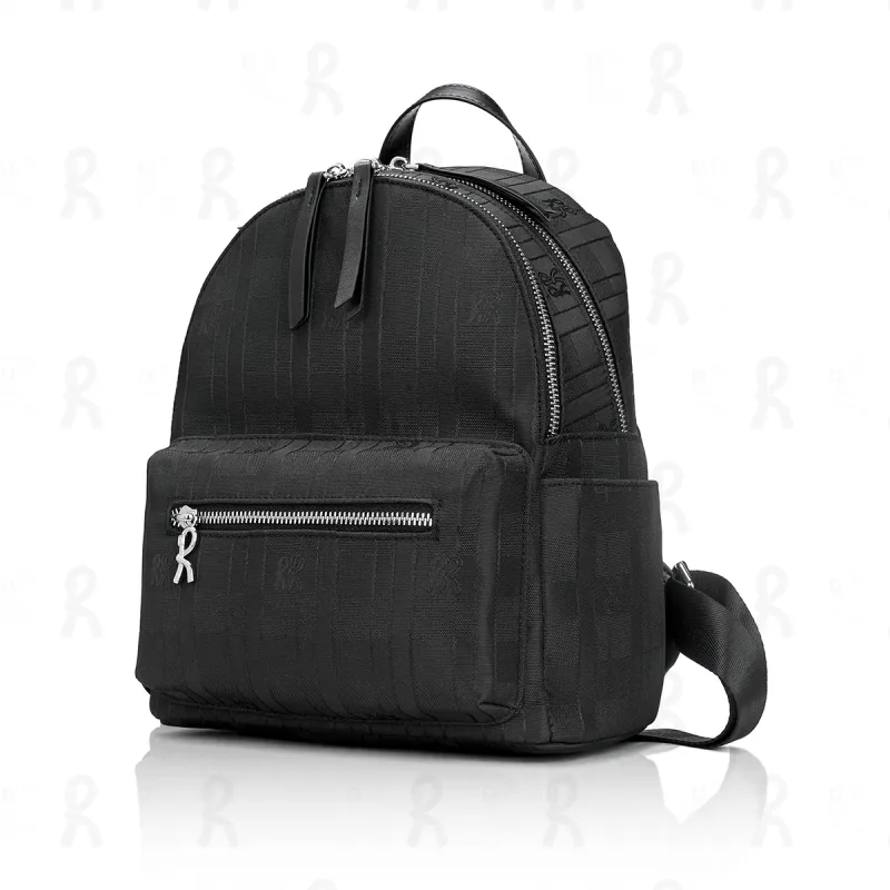ROBERTA DI CAMERINO Fabric Backpack Unisex Black-1