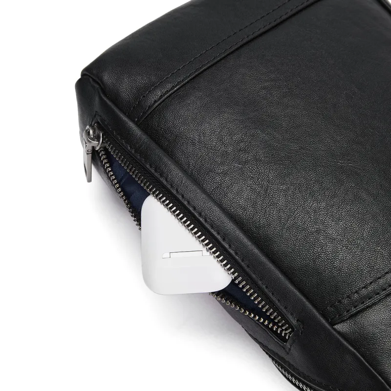 ROBERTA DI CAMERINO Cow Leather Sling Bag Men's Black-5