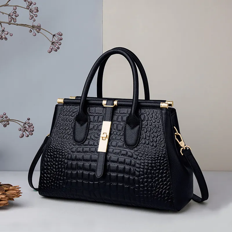 ROBERTA DI CAMERINO Cow Leather Tote Handbag Women's Black-2