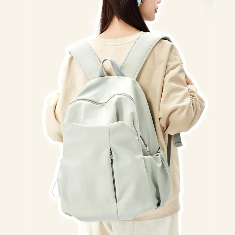 ROBERTA DI CAMERINO Fabric Backpack Large Size Women's Green/Pink/Ecru-1