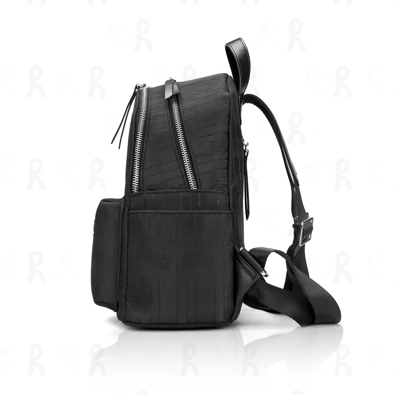 ROBERTA DI CAMERINO Fabric Backpack Unisex Black-2