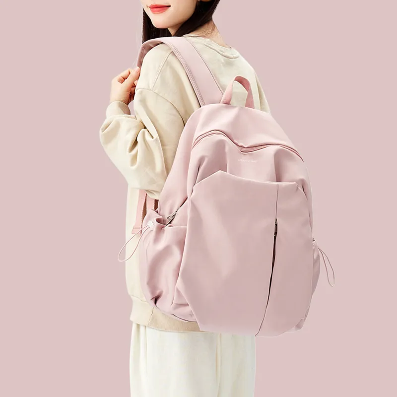 ROBERTA DI CAMERINO Fabric Backpack Large Size Women's Green/Pink/Ecru-6