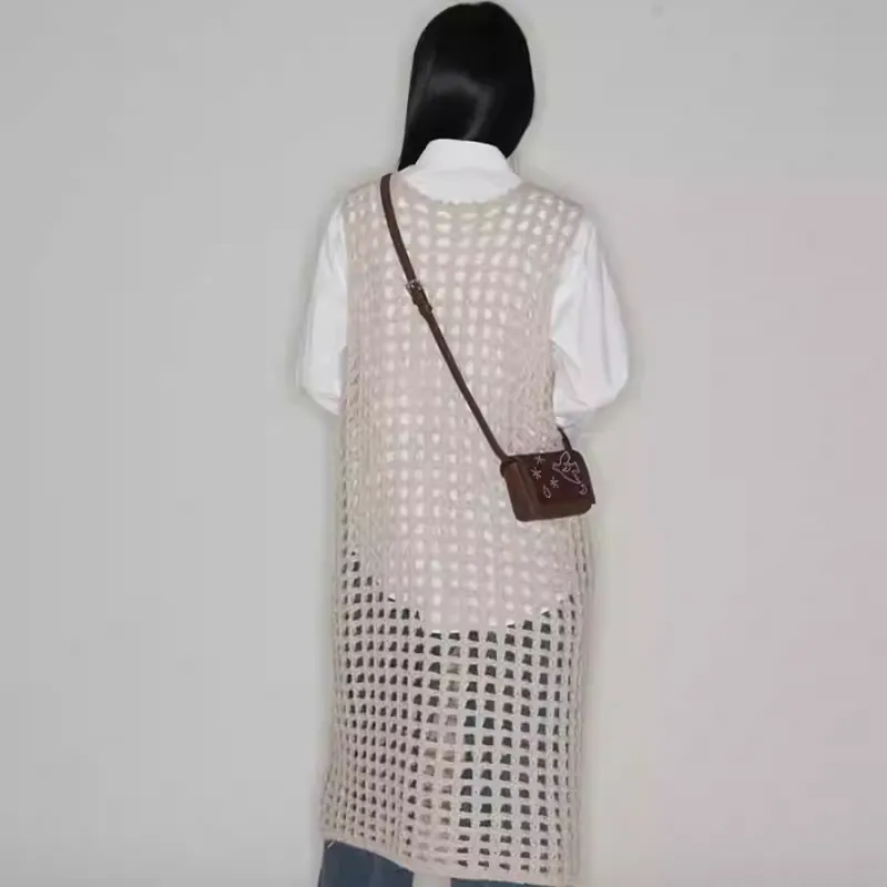 YAMAGUCHI MIOKO Cow Leather Shoulder Bag Mini Women's Chocolate-3