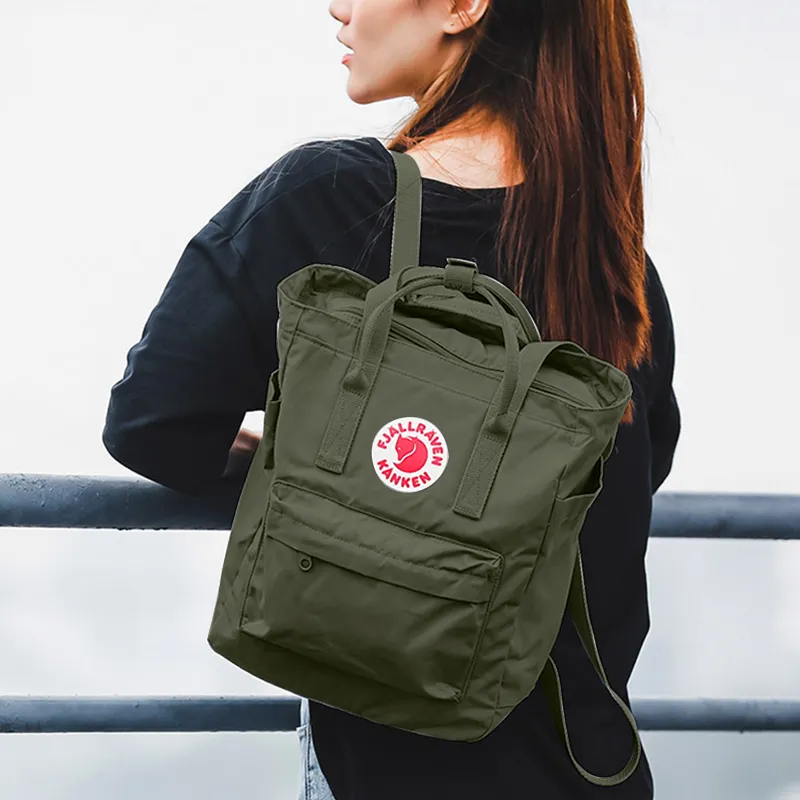 Fjallraven Waterproof Fabric Carry Backpack Regular Unisex Forest Gray-4