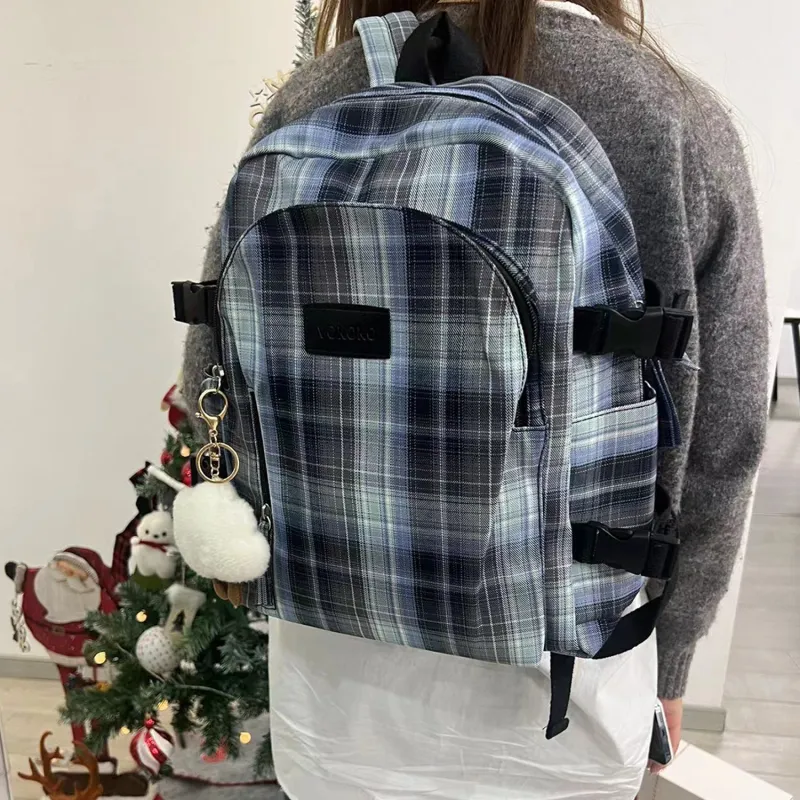 UNITE STAR Nylon Backpack Regular Women's Purple/Pink/Dark Blue/Light Blue-9