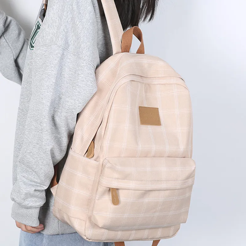 UNITE STAR Nylon Backpack Regular Women's Black/Grey/Pink/Khaki/Water Blue-18