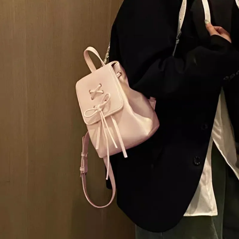 UNITE STAR PU Backpack Regular Women's Pearl White/Pearl Pink/Black/Silver-8