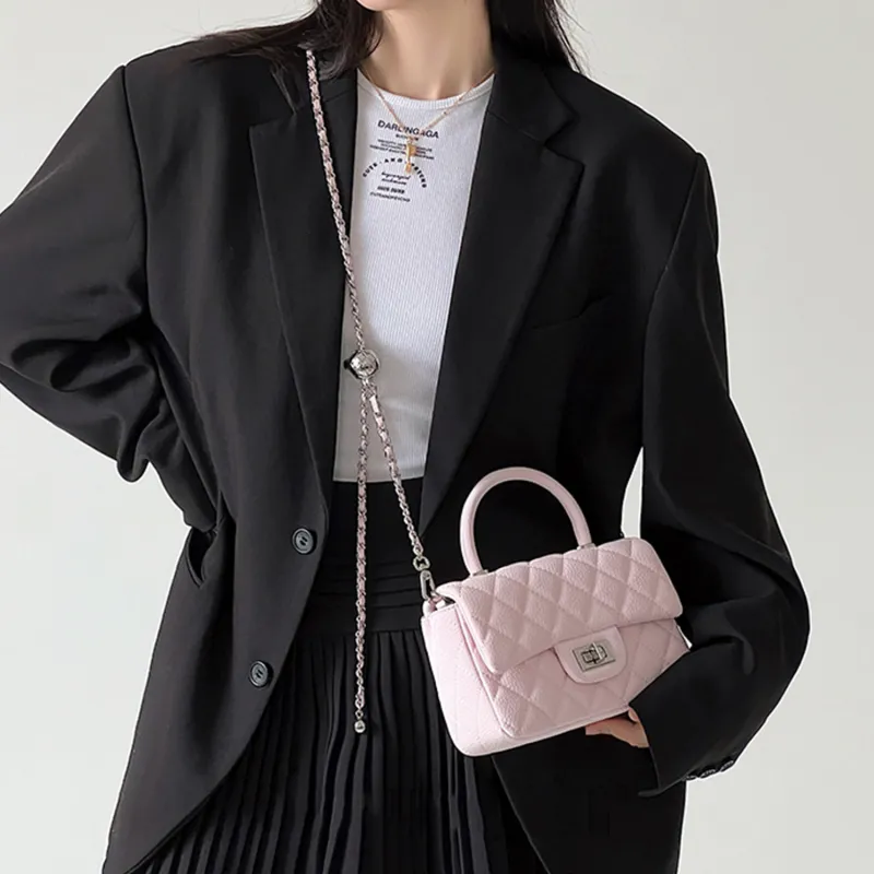 UNITE STAR PU Small Square Bag, Crossbody, One Shoulder Handbag Regular Women's Blue/Pink/Black/White-20