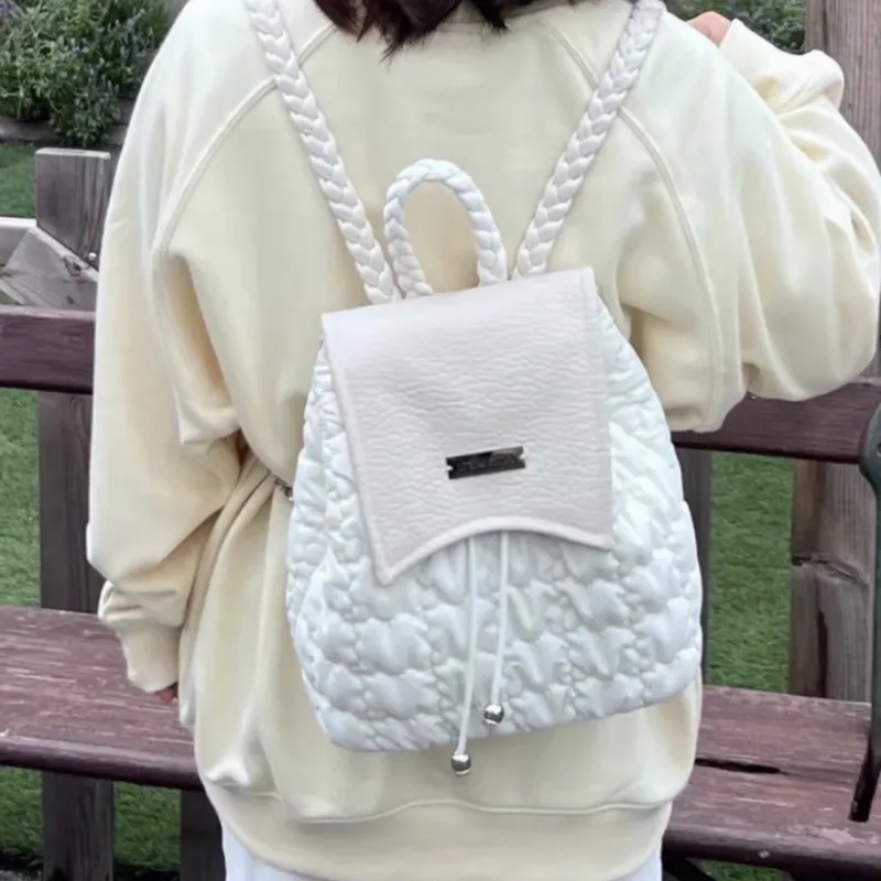 UNITE STAR PU Backpack Handbag Regular Women's Bubble Gum White/Jumping Candy Color-6