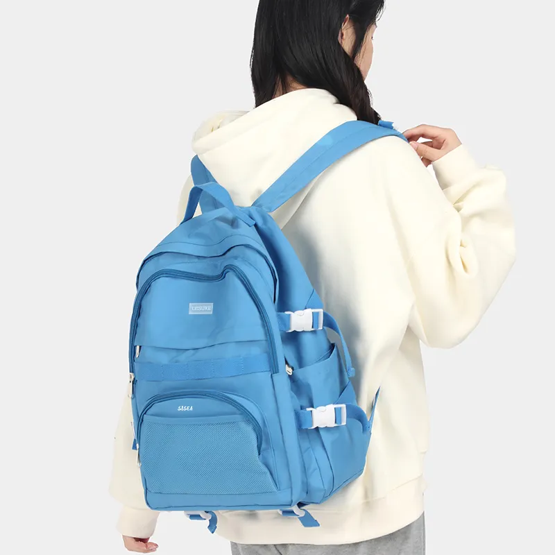 Sisea Fabric Backpack Regular Unisex Multicolor-19