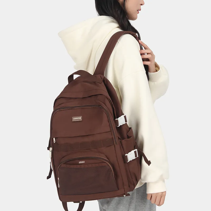 Sisea Fabric Backpack Regular Unisex Multicolor-27