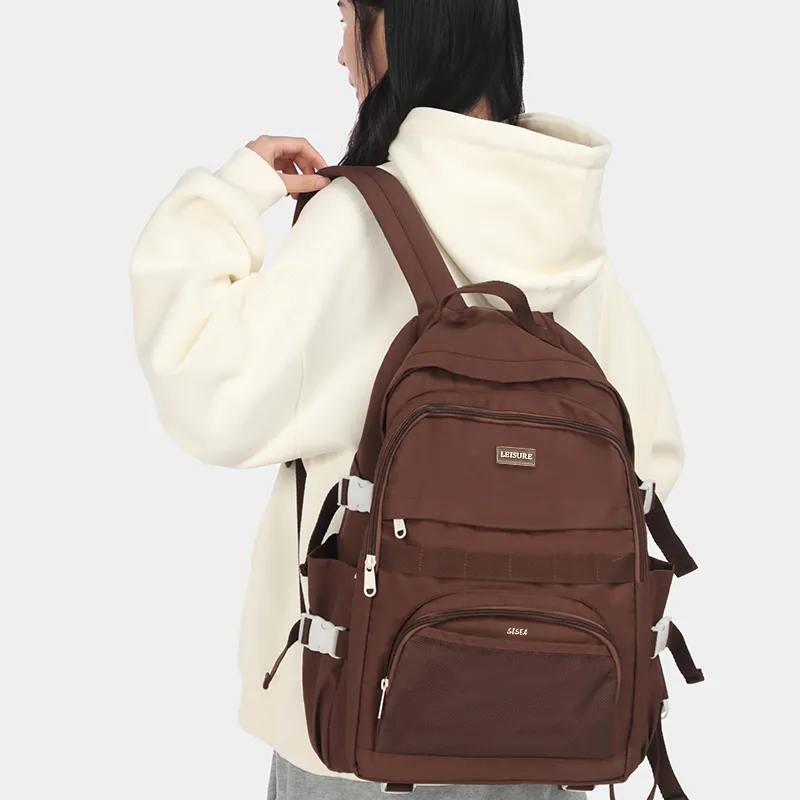 Sisea Fabric Backpack Regular Unisex Multicolor-26