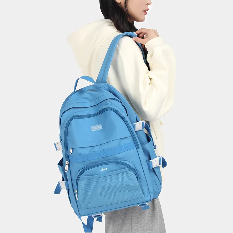 Sisea Fabric Backpack Regular Unisex Multicolor-17