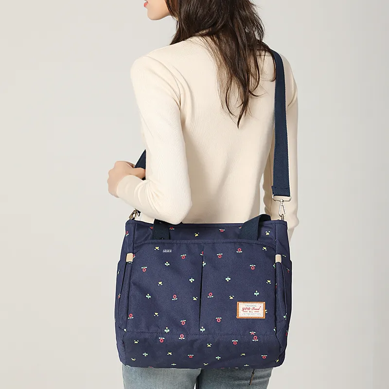 Sisea Polyamide Mommy Bag Backpack Baby And Mom Bag Tote Bag Shopping Bag Shoulder Bag Women's Dark Blue-5