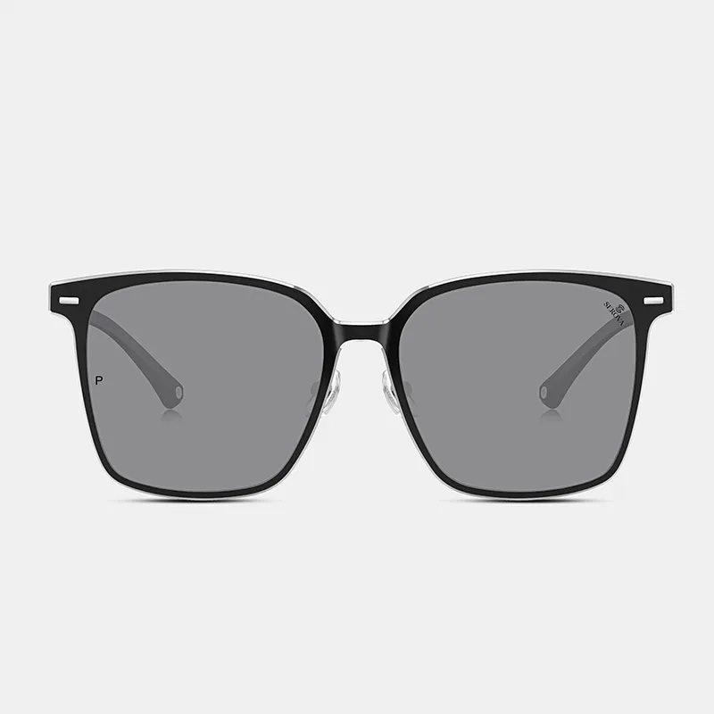 SEROVA TR90 Aviation Aluminum Square Sunglasses Unisex-11