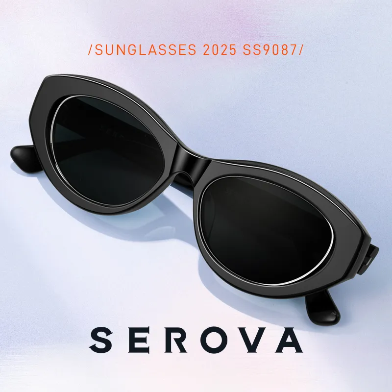 SEROVA Plate And Metal Square Sunglasses Unisex-17