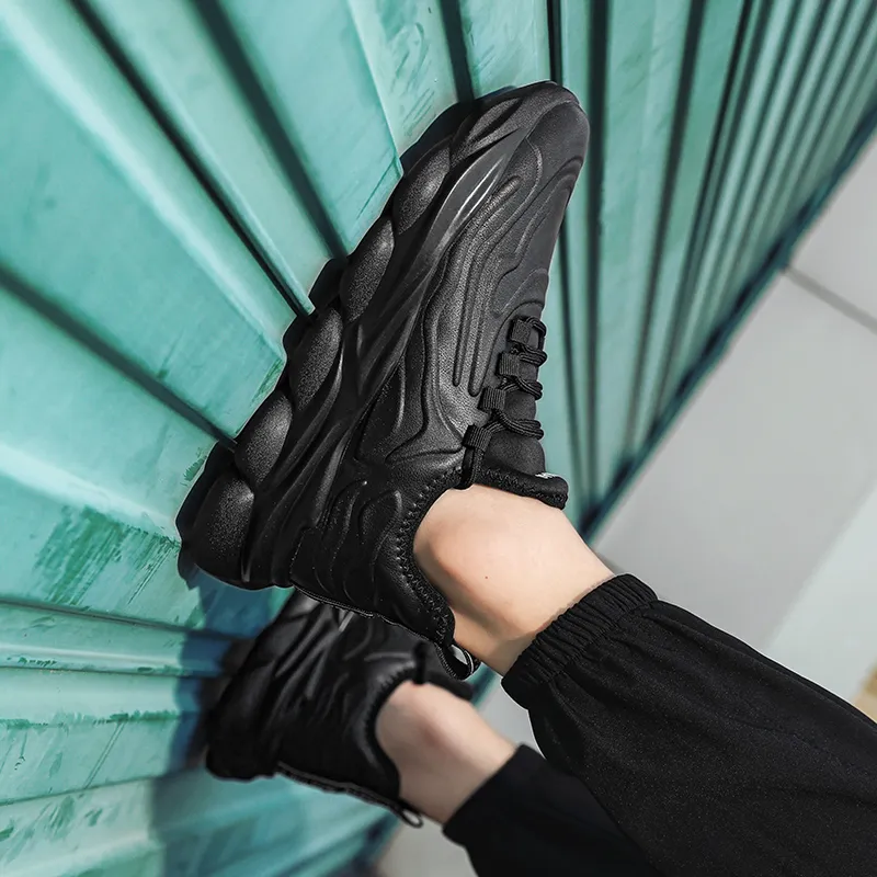 CAMOSI Cushioned Slip Resistant Low Top Chunky Sneakers Unisex-20
