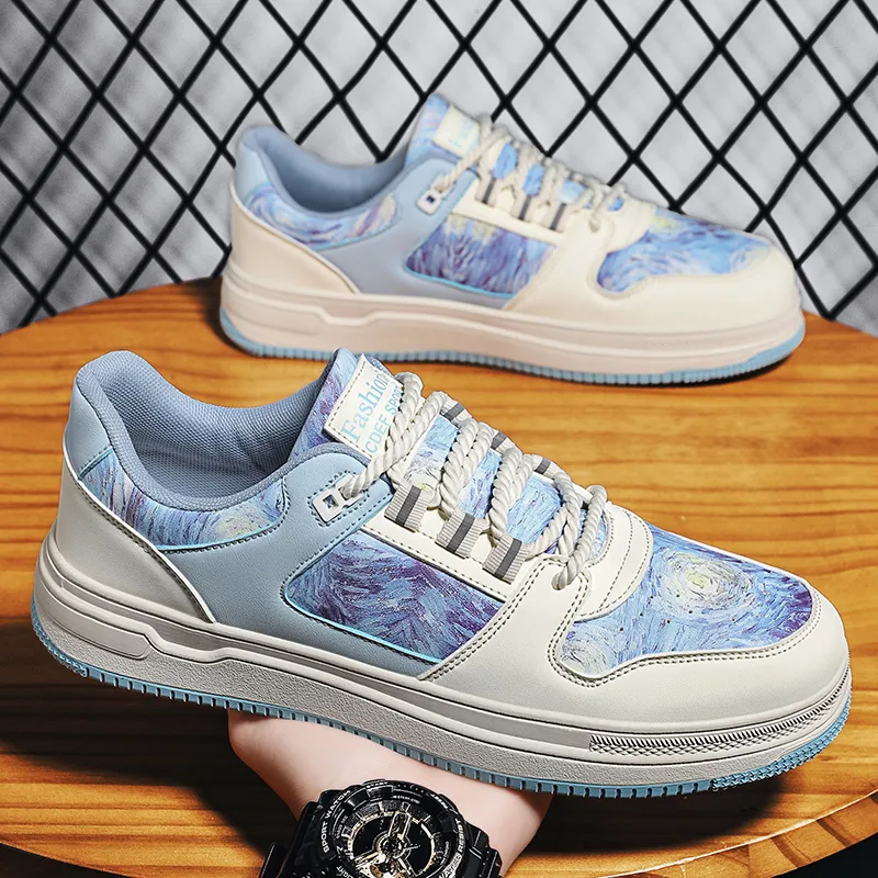 CAMOSI Abrasion-Resistant Low-Top Skateboard Shoes Men's-4