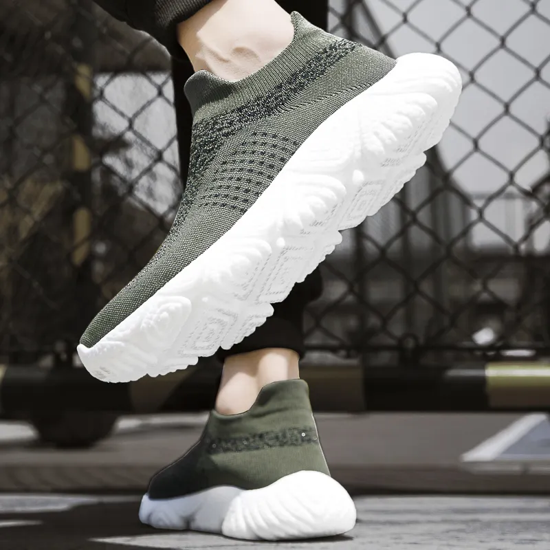 CAMOSI Abrasion Resistant Breathable Height Increasing Low Top Casual Shoes Unisex-5