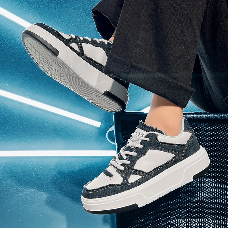 CAMOSI Breathable Lightweight Height Increasing Low-Top Casual Shoes Men's-42