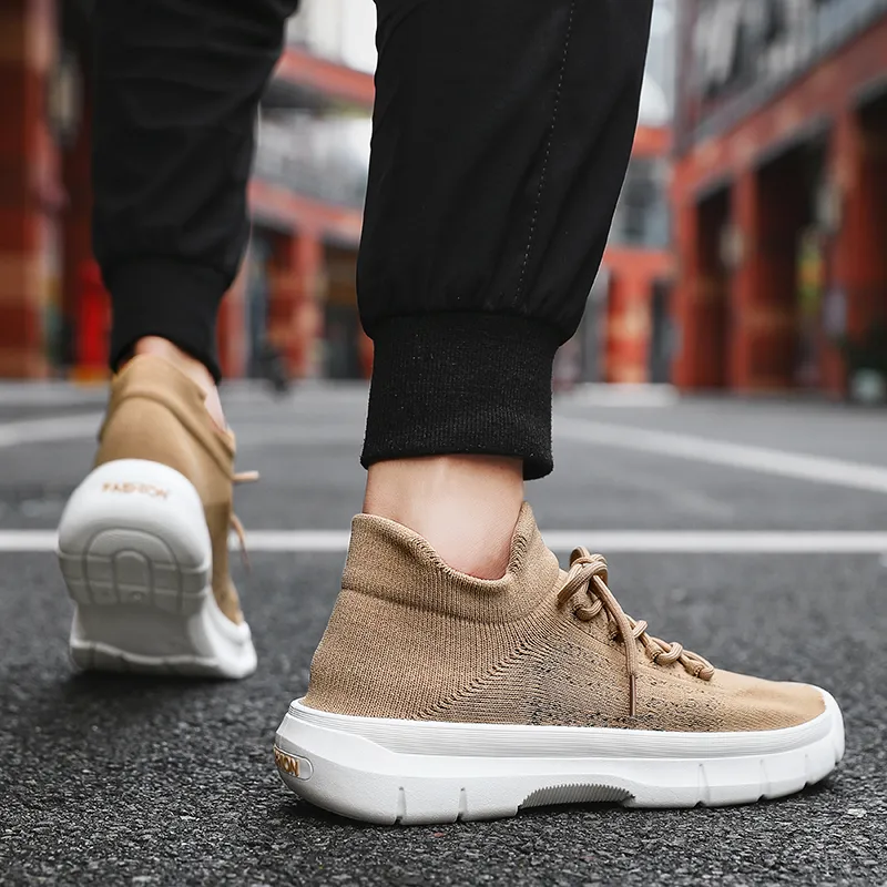 CAMOSI Breathable Lightweight Height Increasing Low Top Casual Shoes Men's-8
