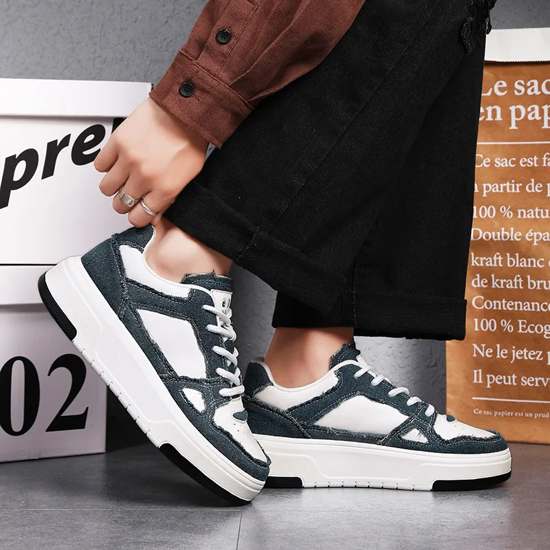 CAMOSI Breathable Lightweight Height Increasing Low-Top Casual Shoes Men's-36