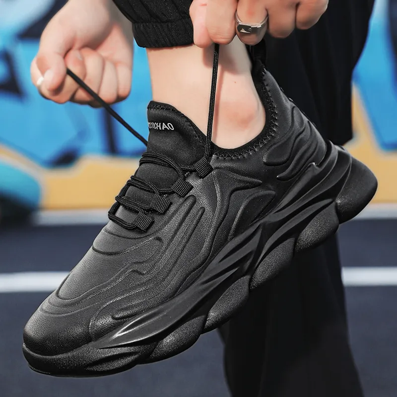 CAMOSI Cushioned Slip Resistant Low Top Chunky Sneakers Unisex-17