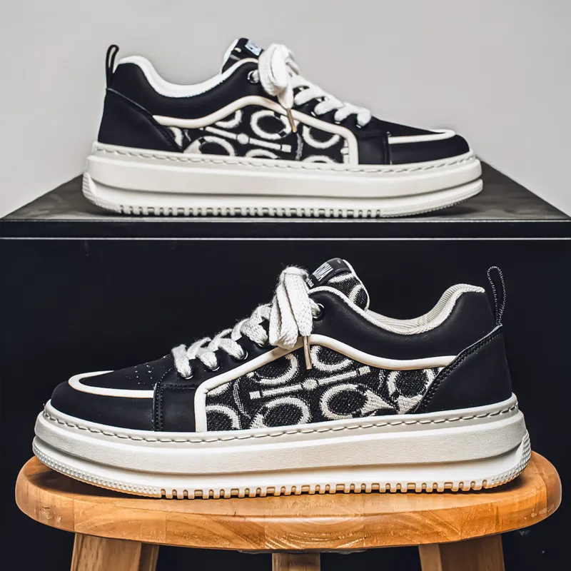 CAMOSI Anti Slip Wear Resistant Low Top Skateboard Shoes Men's-5