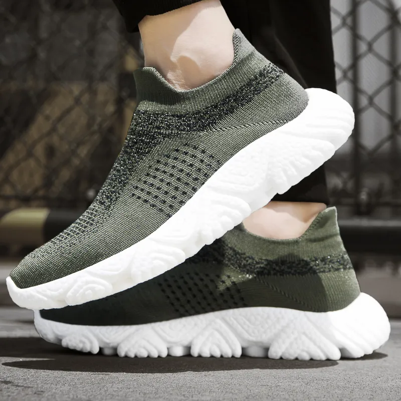 CAMOSI Abrasion Resistant Breathable Height Increasing Low Top Casual Shoes Unisex-6