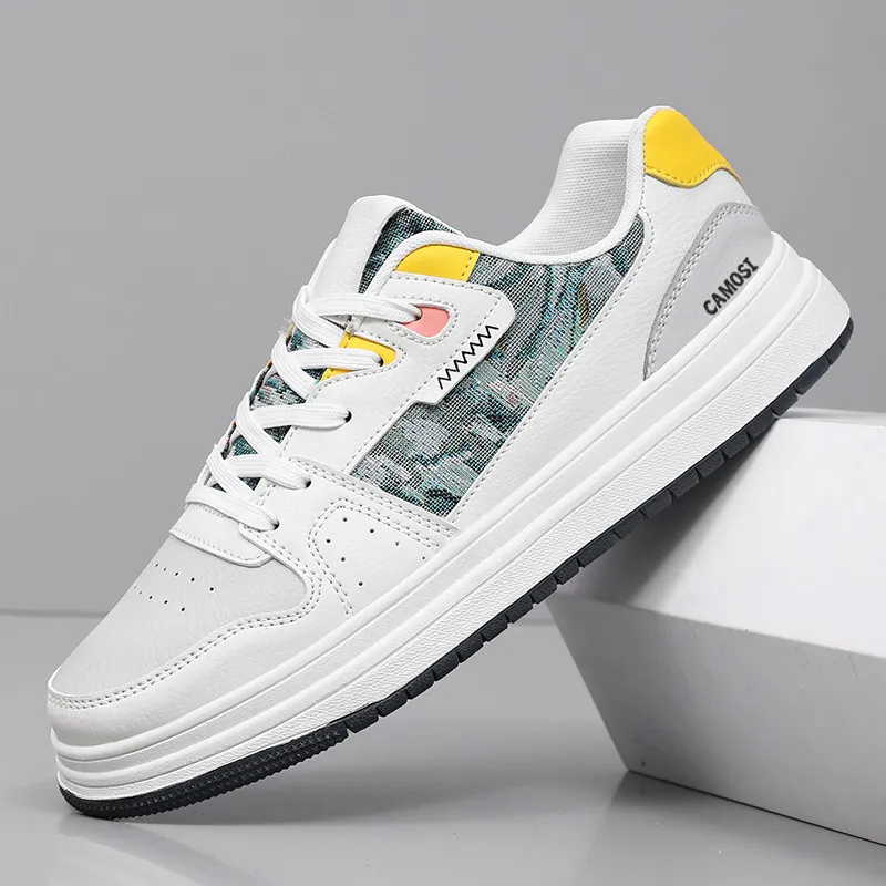 CAMOSI Non slip Lightweight Low Top Skateboard Shoes Men's-1