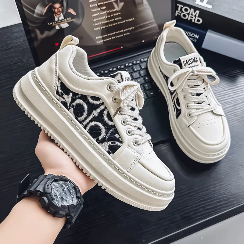 CAMOSI Anti Slip Wear Resistant Low Top Skateboard Shoes Men's-8