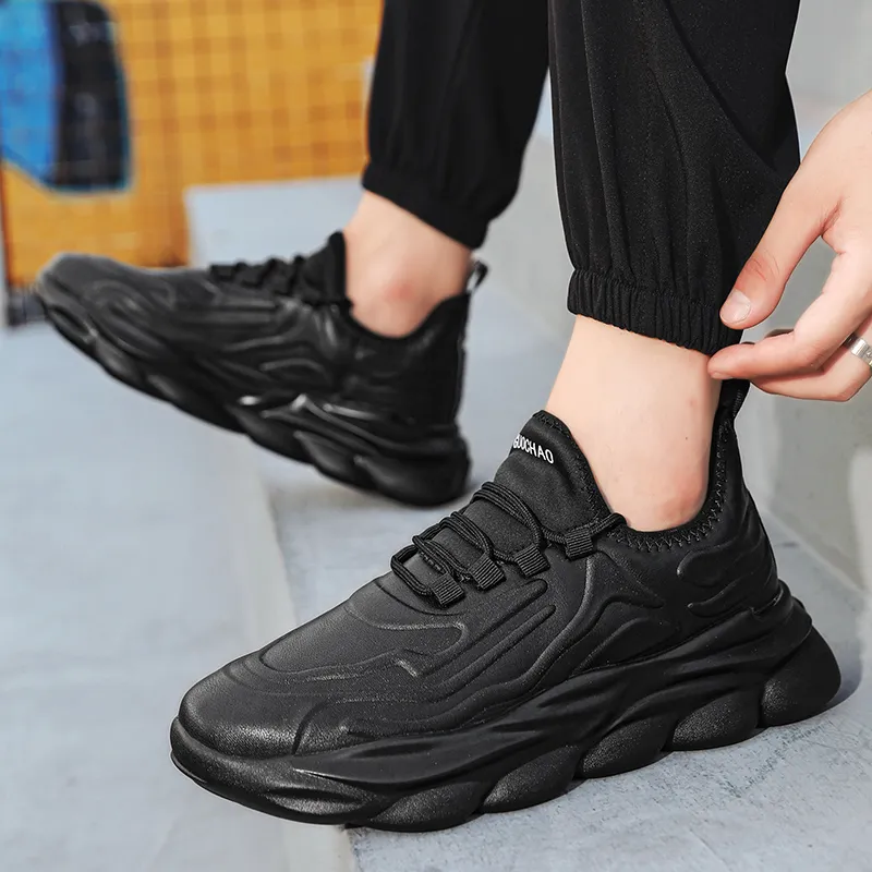 CAMOSI Cushioned Slip Resistant Low Top Chunky Sneakers Unisex-18