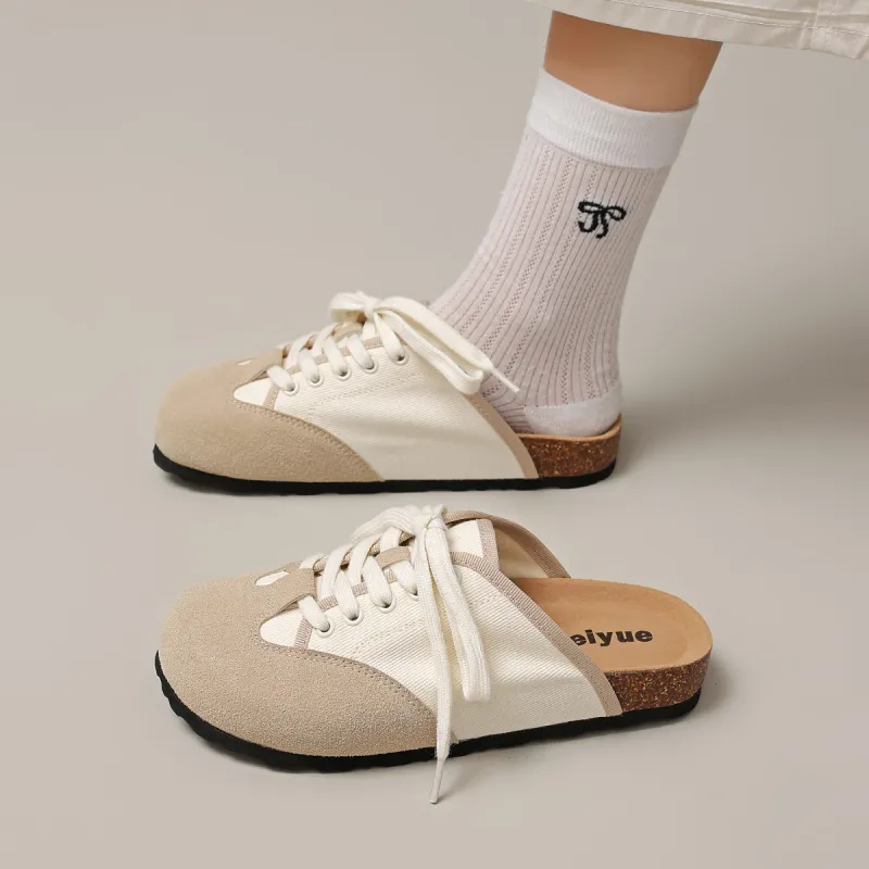 Feiyue Quiet Abrasion Resistant Slip Resistant Wrap toe Slippers Women's-15