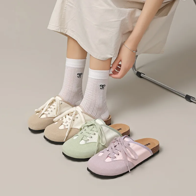Feiyue Quiet Abrasion Resistant Slip Resistant Wrap toe Slippers Women's-17