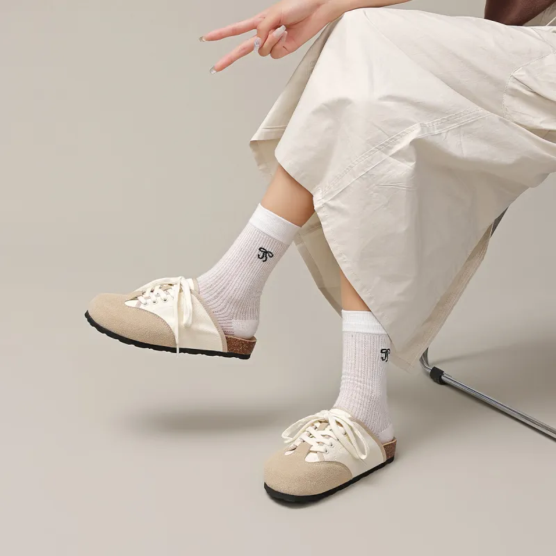 Feiyue Quiet Abrasion Resistant Slip Resistant Wrap toe Slippers Women's-14