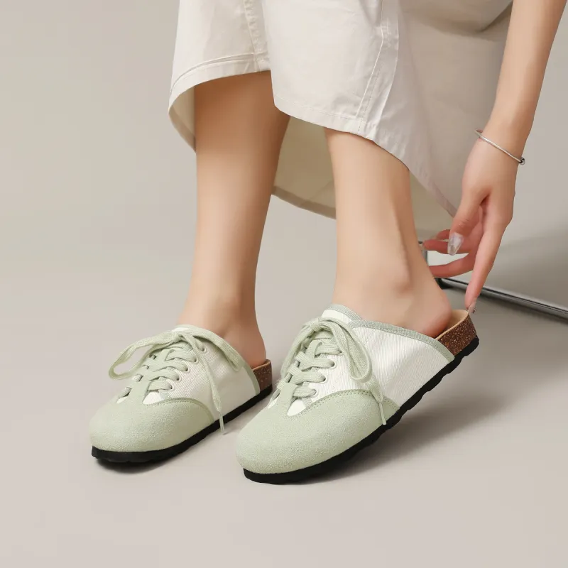 Feiyue Quiet Abrasion Resistant Slip Resistant Wrap toe Slippers Women's-5